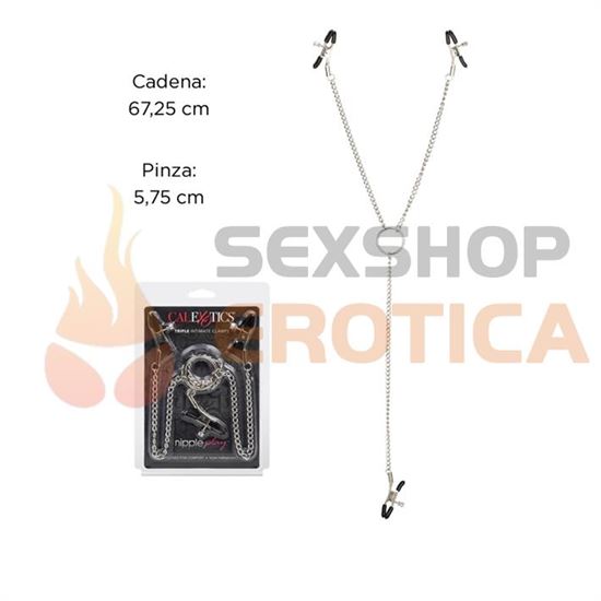 Triple pinza con cadena